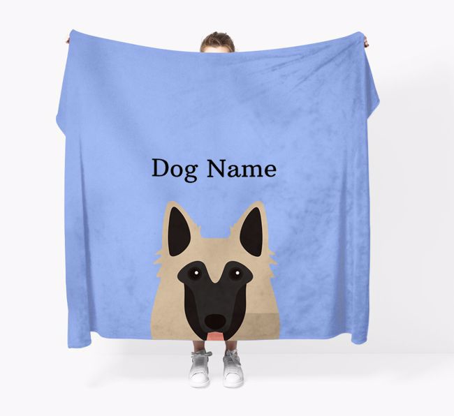 'Peeking Icon' - Personalized {breedFullName} Blanket